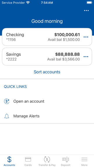 Belmont Savings Bank, SSB Screenshot