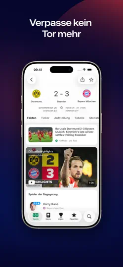 Screenshot von FotMob - Fußball Ergebnisse auf dem iPhone 5