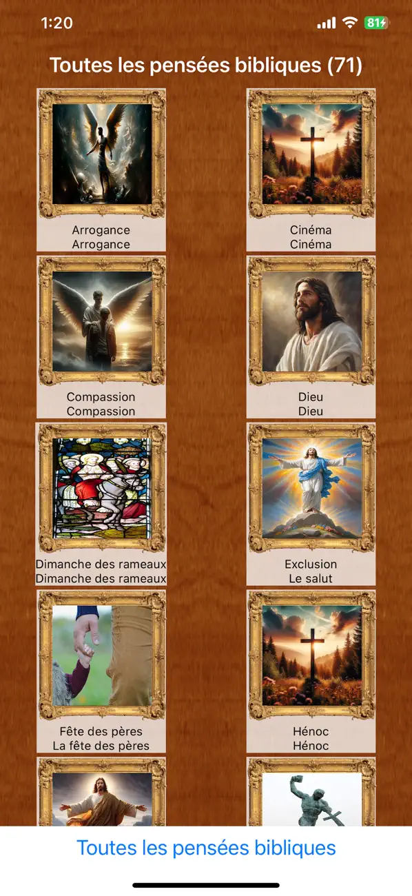 Screenshot #1 pour Biblical Thoughts