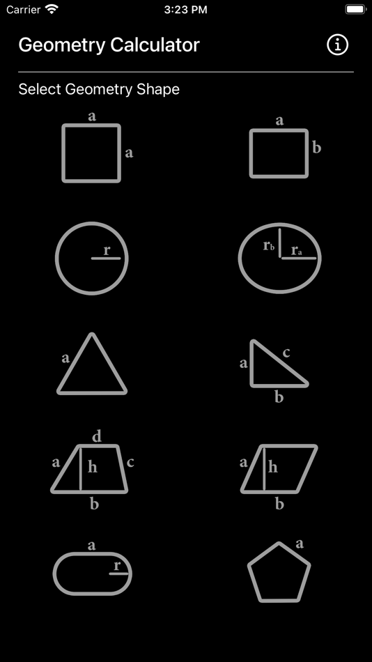 #1. Geometry Calculator Plus (iOS) By: Heng Jia Liang