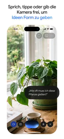 Screenshot von Google Gemini auf dem iPhone 4