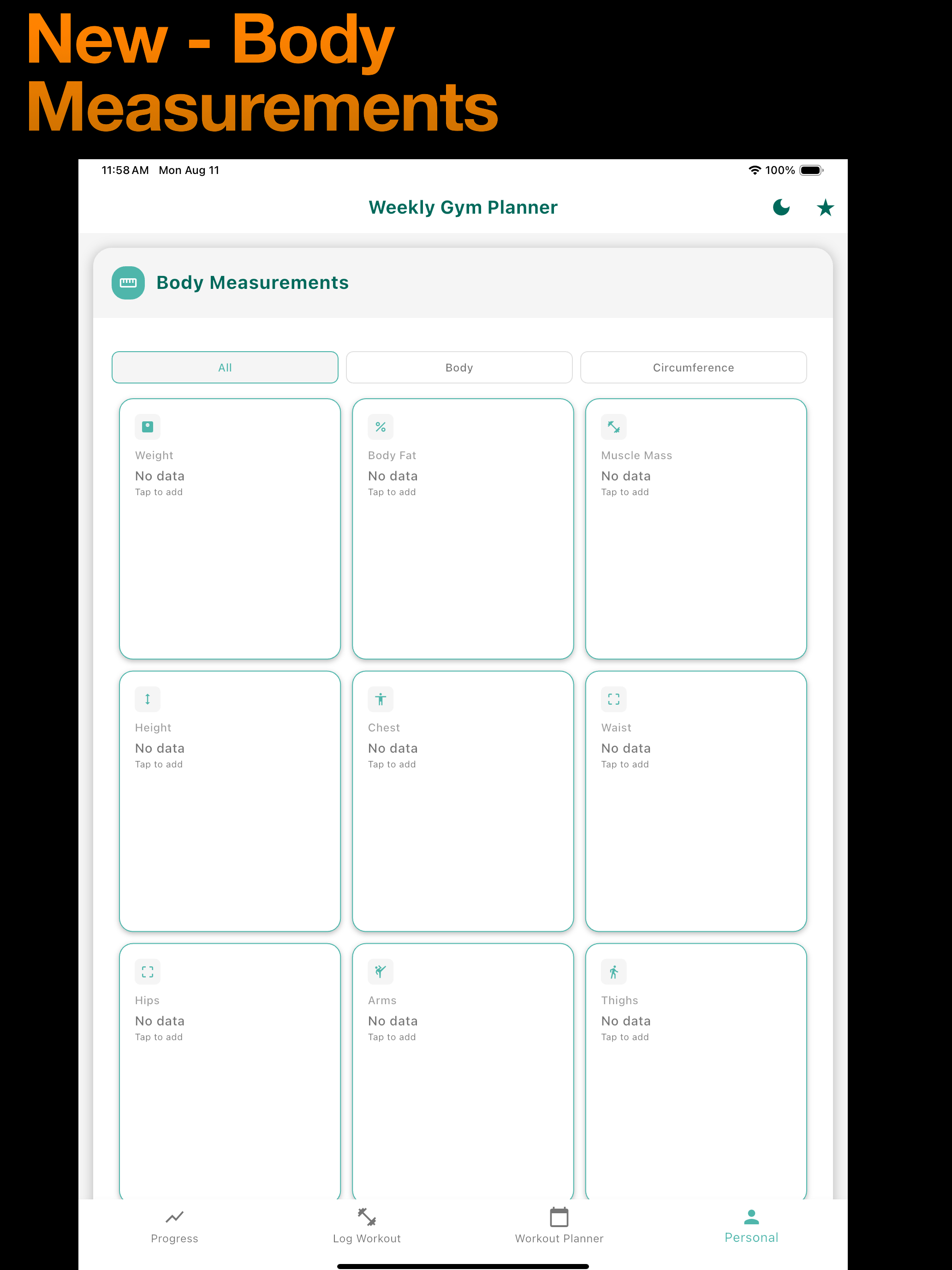 Weekly Gym Planner