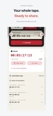 Timecode Math Tape screenshot 3