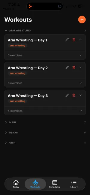 Yeti Workout Tracker screenshot 2