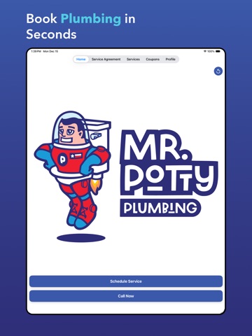 Mr. Potty Plumbing iPad screenshot