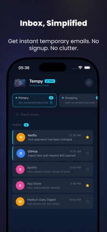 Tempy临时邮箱与邮件 screenshot