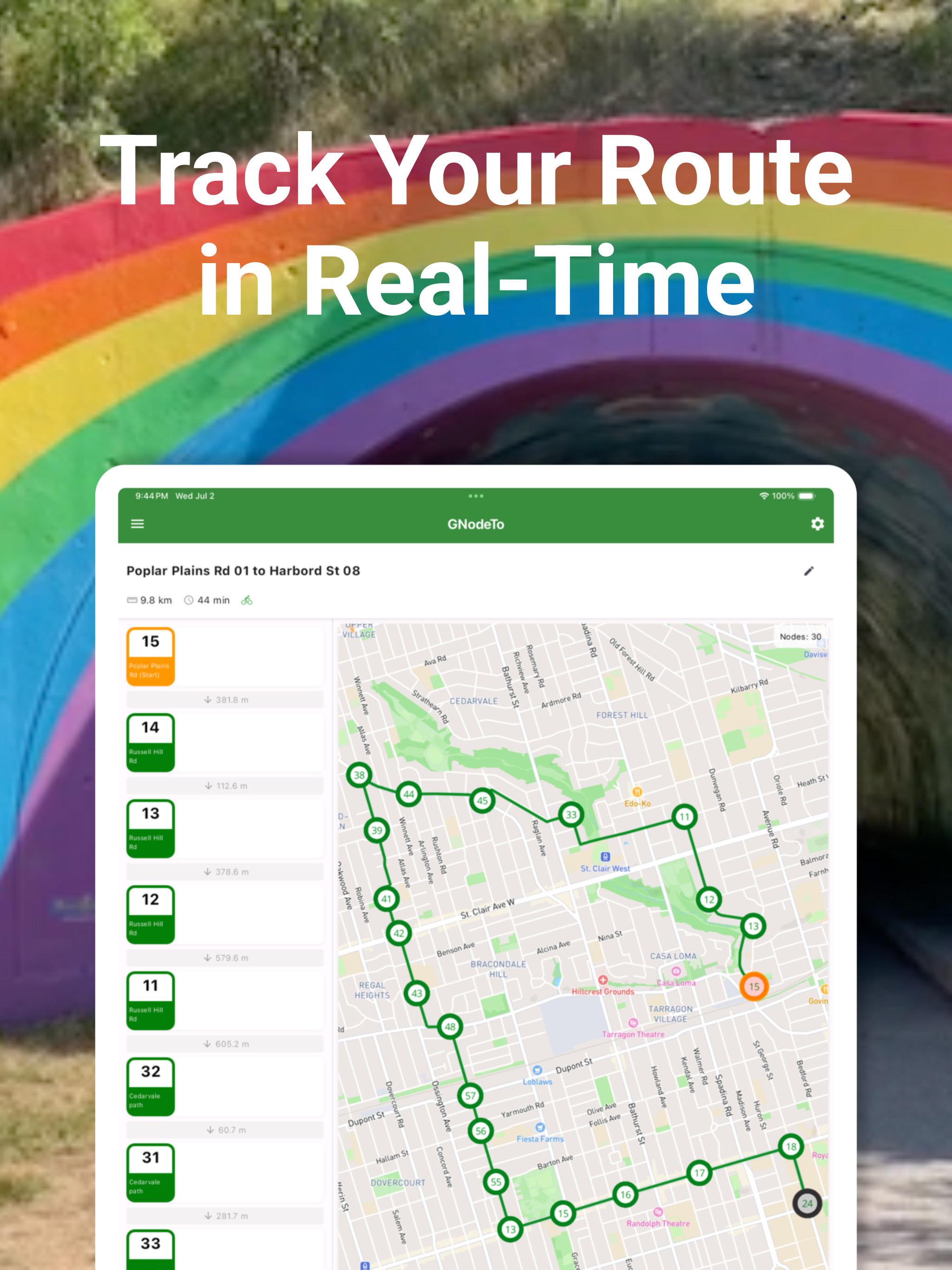 GNodeTo: Toronto Trails Map