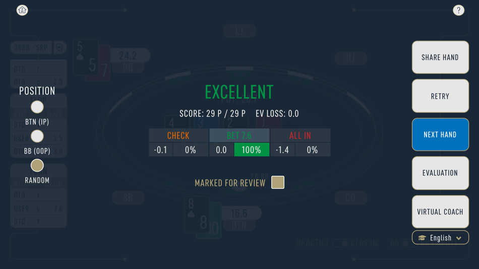 #2. DTO MTT - GTO Poker Trainer (iOS) 게시자: DTOPoker Ltd