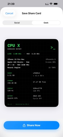 CPU X Screenshot 10 of 10