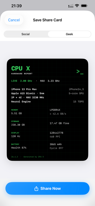 CPU X Screenshot 10 of 10