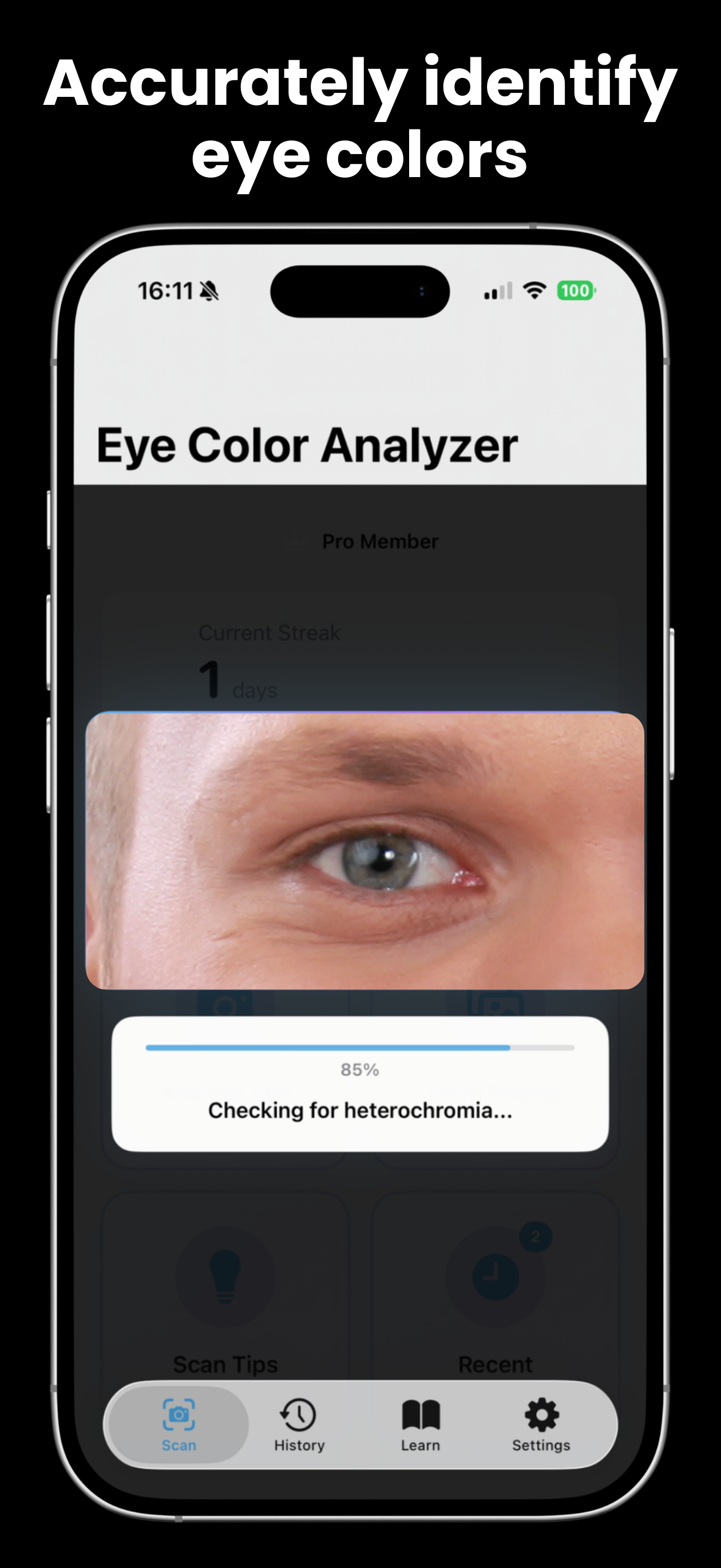 Eye Color Identifier & Scanner
