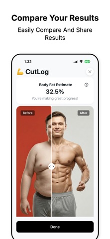 CutLog: Body Fat Scanner Screenshot 3 of 6