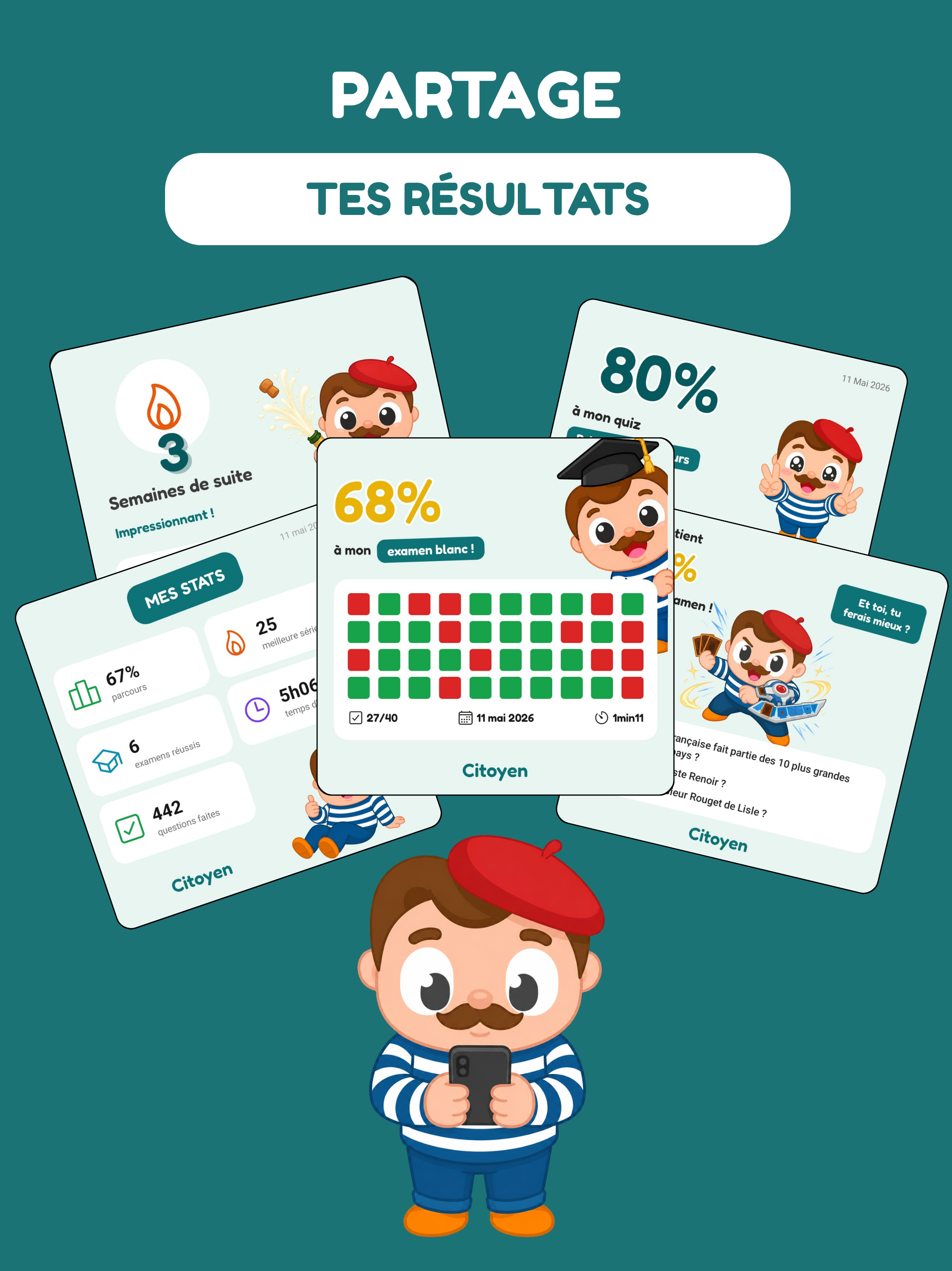 Citoyen : Examen civique 2026 screenshot 14