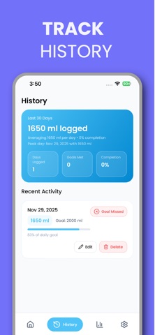 Water Tracker - Hydration Log Screenshot 3 of 5