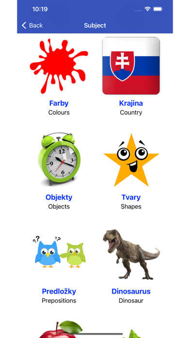 Learn Slovak Vocabulary Screenshot