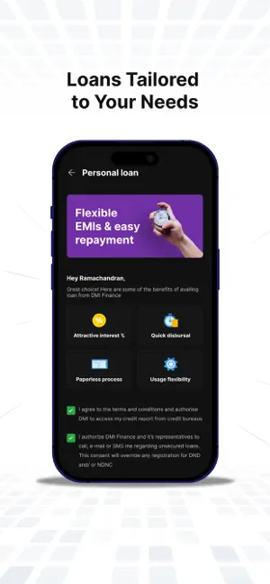 DMI Finance iPhone screenshot 1
