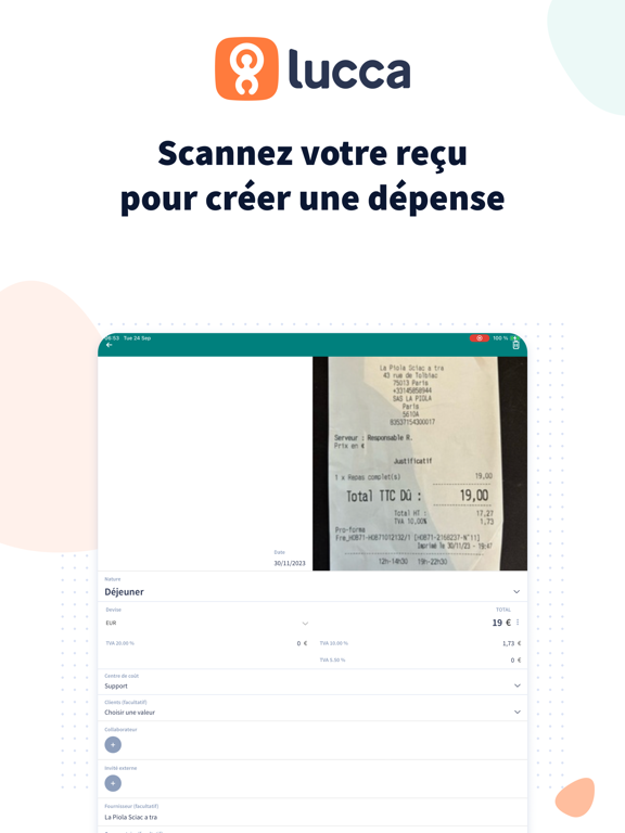 Screenshot #5 pour Lucca Notes de frais
