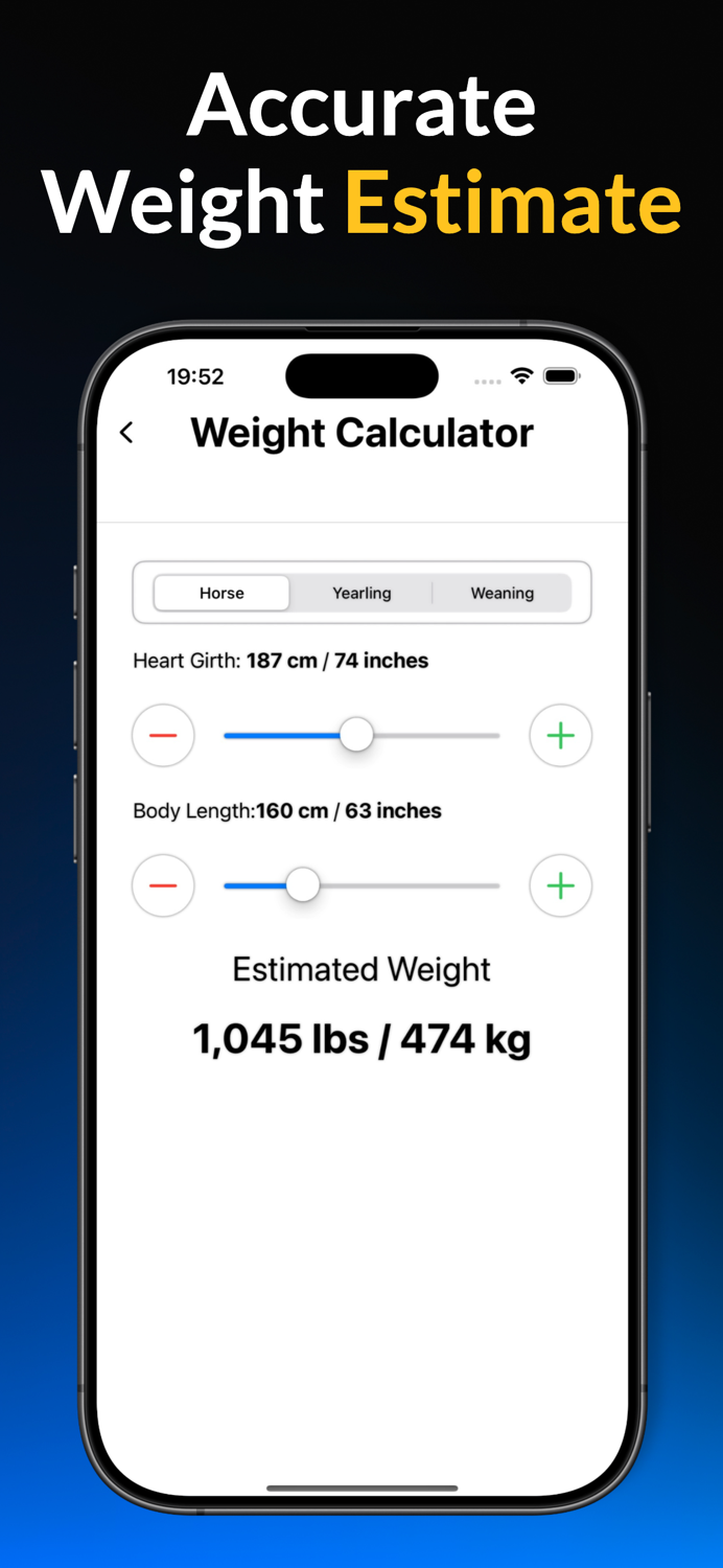 Equine Weight - Calculator