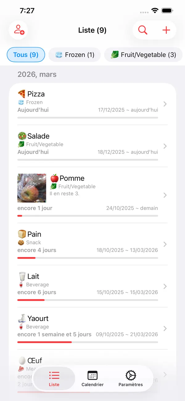 Screenshot #1 pour Date de Péremption