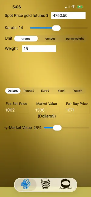 Gold Silver Pricer screenshot 1