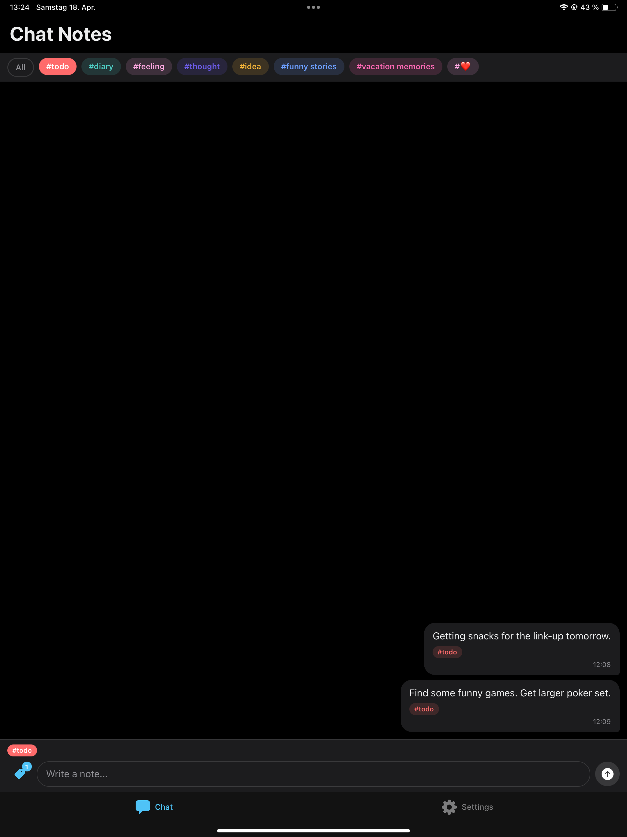TagChatNotes