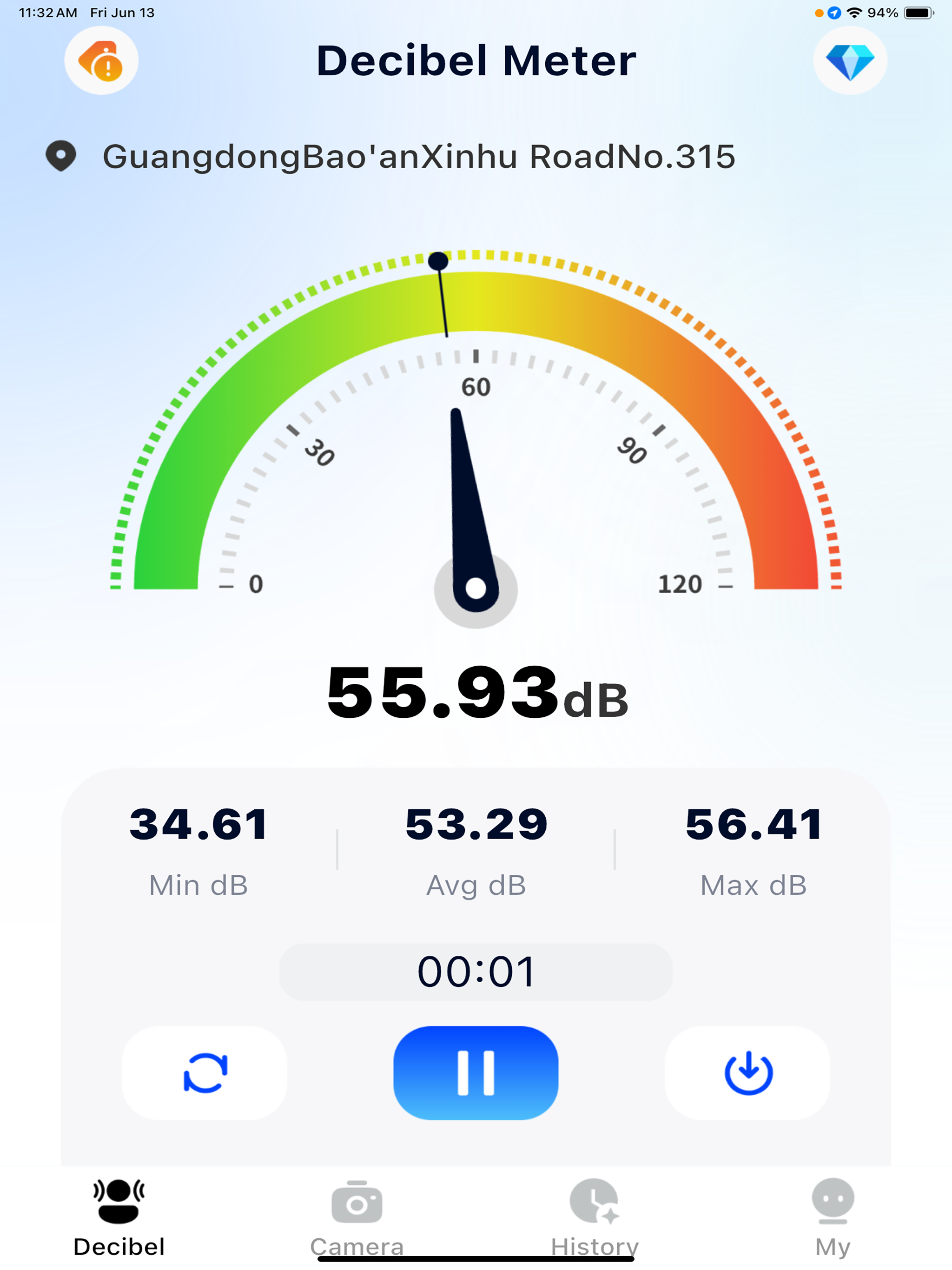 Decibel Meter Noise Detector