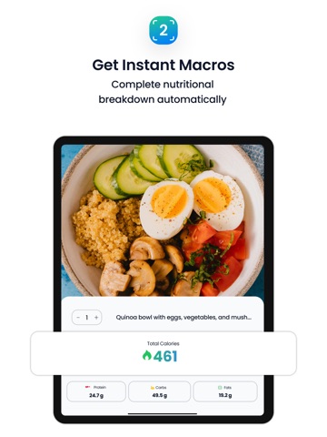 CaloDrop - AI Calorie Tracker iPad screenshot