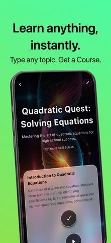 Skill Splash: AI Course Maker Screenshot 1 of 7