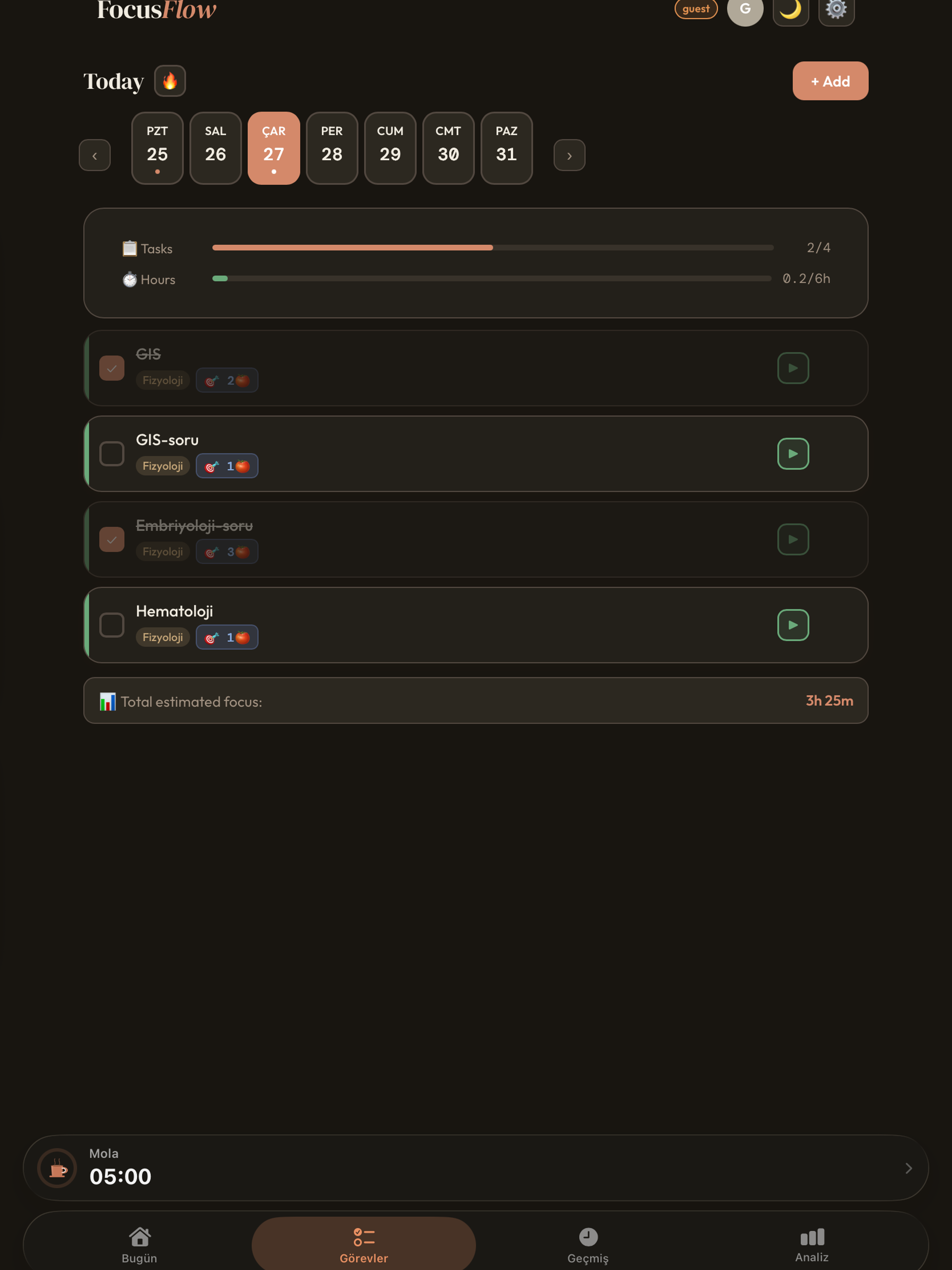 FocusFlow: Pomodoro and To Do