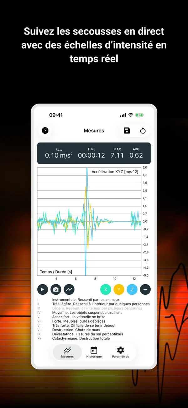 Screenshot #3 pour Sismographe