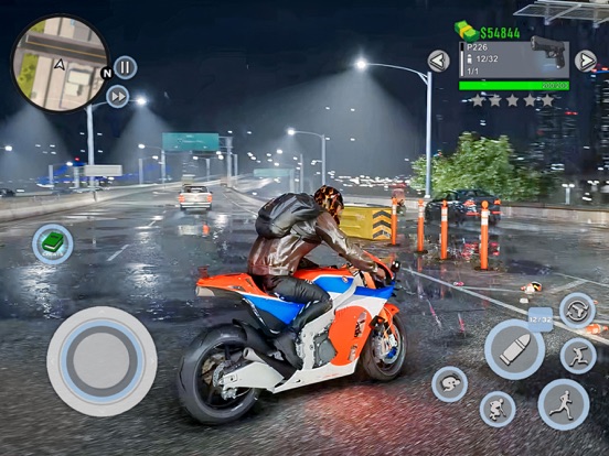 GTA 6 gangster kriminalitet 3d iPad app afbeelding 2