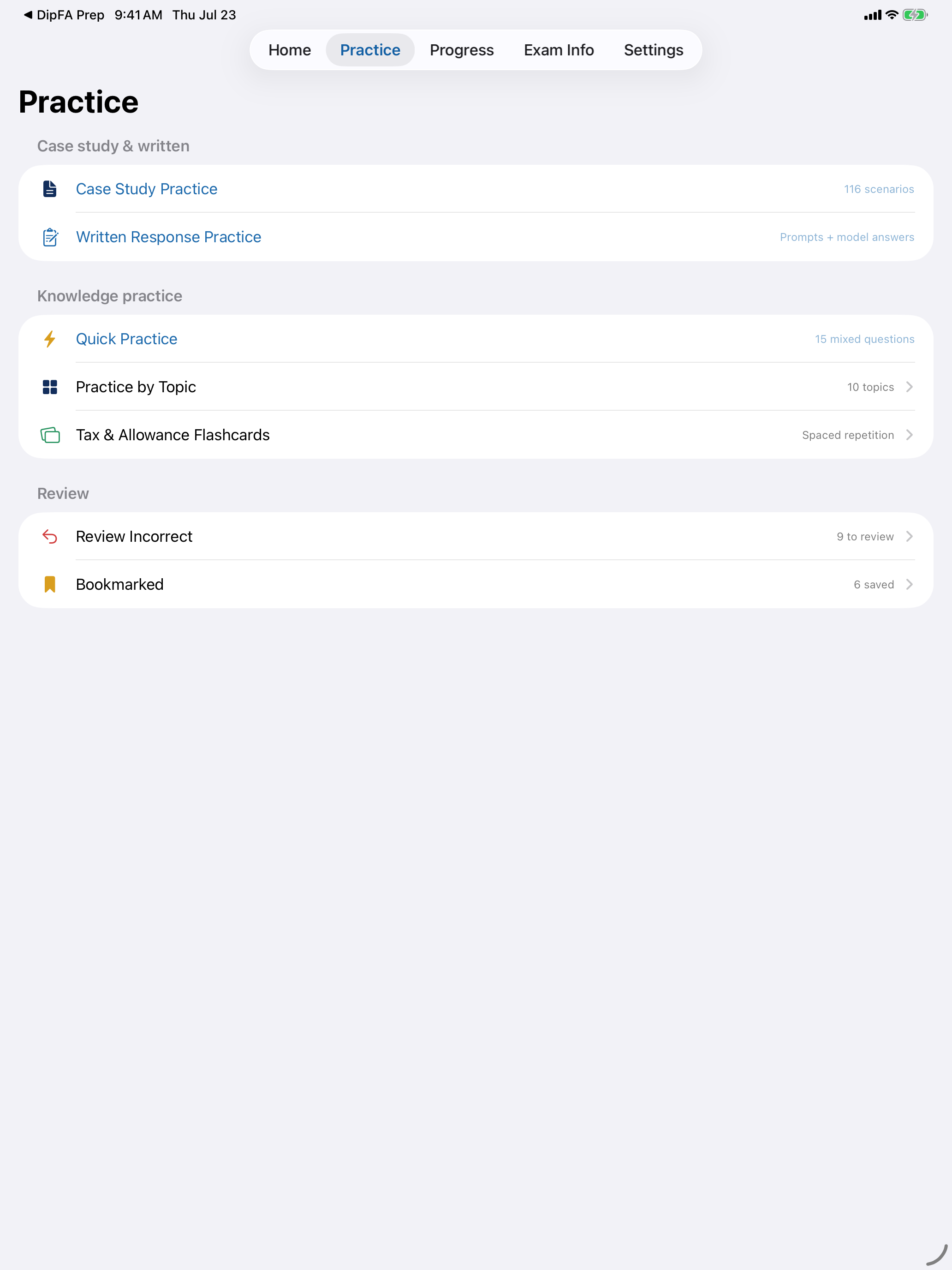 DipFA Prep screenshot 9