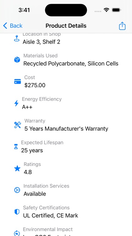 Renewable Energy Items Store