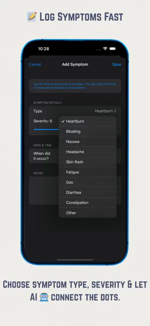 Symptom Tracker – AI Log screenshot 2