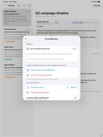 MailBuddy - Draft with AI iPad screenshot