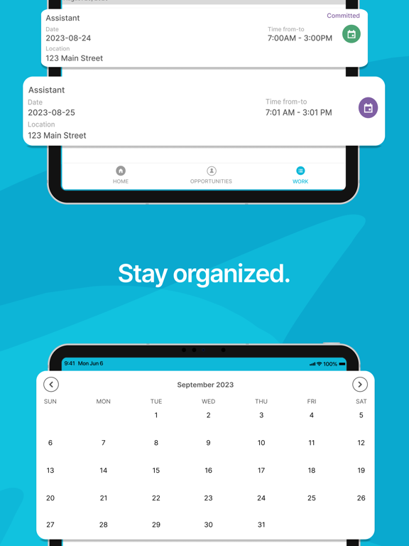 FlexStaff iPad screenshot 3 - Business app