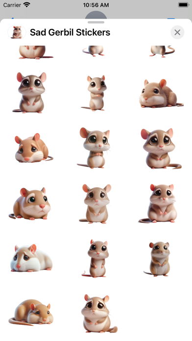 Screenshot #3 pour Sad Gerbil Stickers