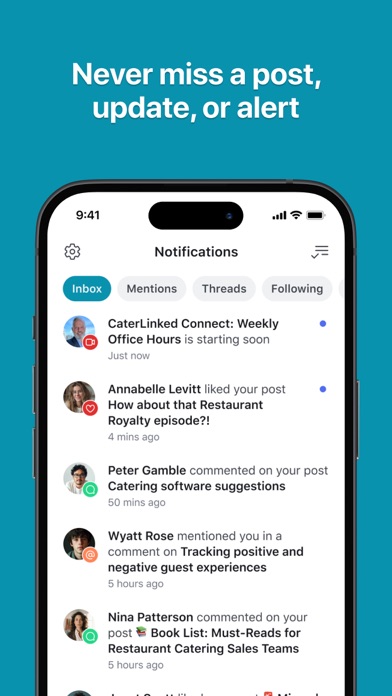 CaterLinked iPhone screenshot 6 - Social Networking app