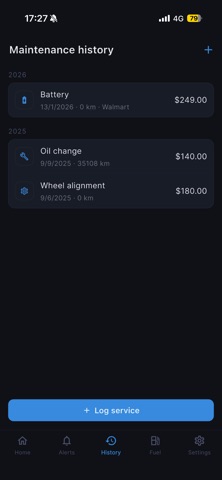 Vehicle Life Manager screenshot