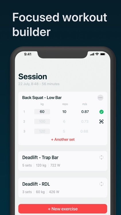 Metric VBT: Workout planner screenshot-3