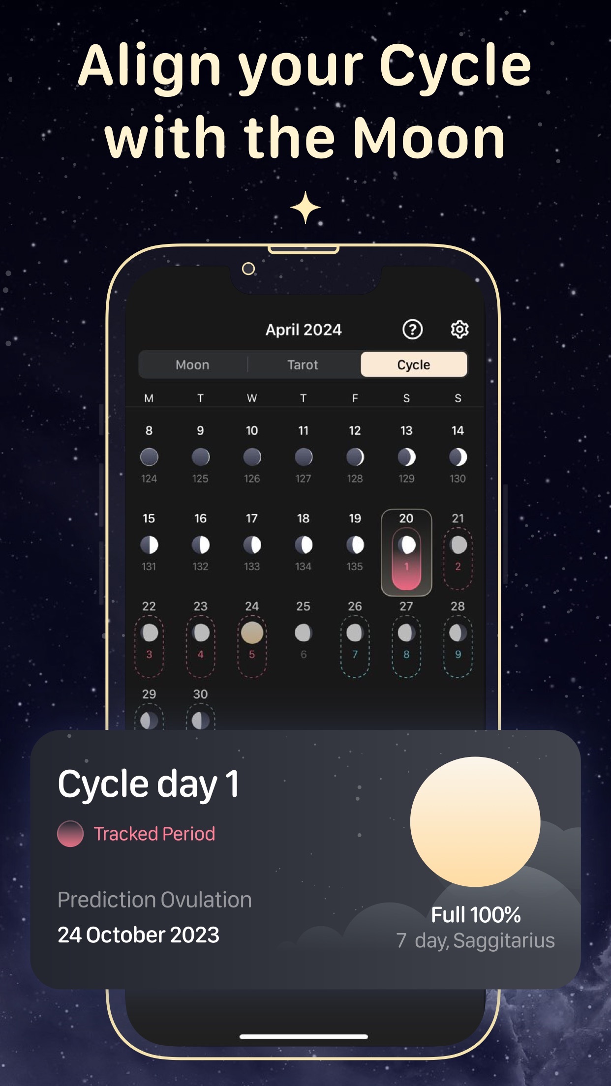 MoonX: Moon Phase Calendar screenshot 4