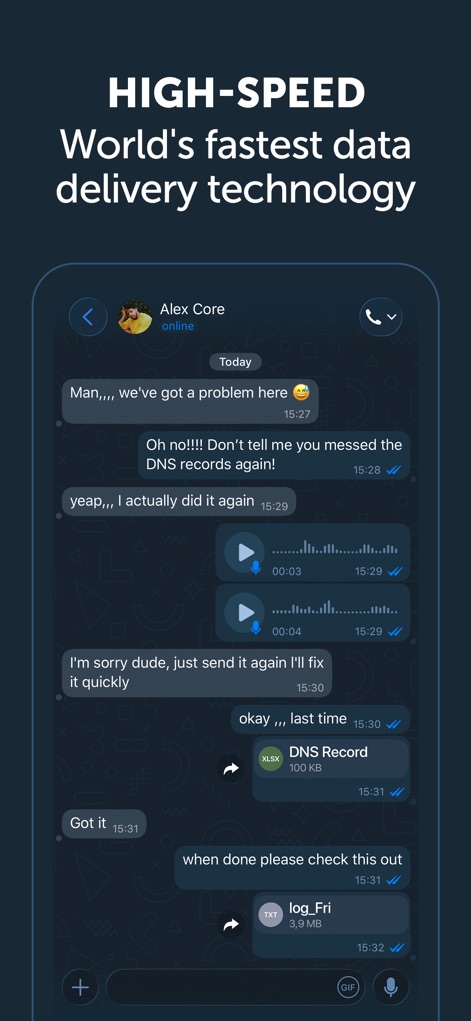 Zangi Private Messenger - Rapid Data Delivery