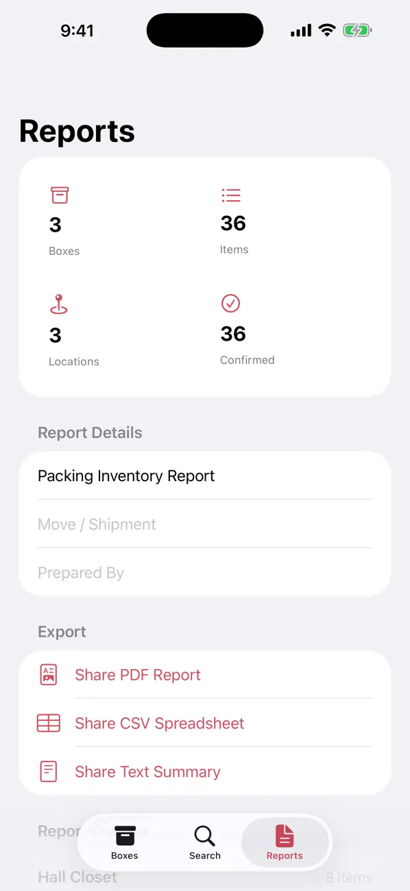 Screenshot #2 pour Pack Rat Box Scanner
