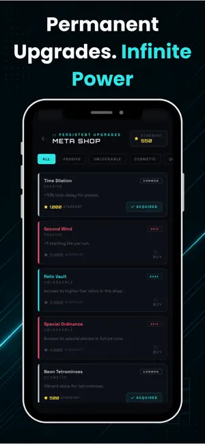 Tetara: Roguelite Block Puzzle screenshot 2
