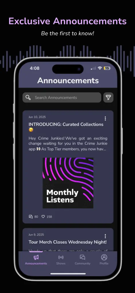 Crime Junkie Fan Club - Entertainment App | MWM