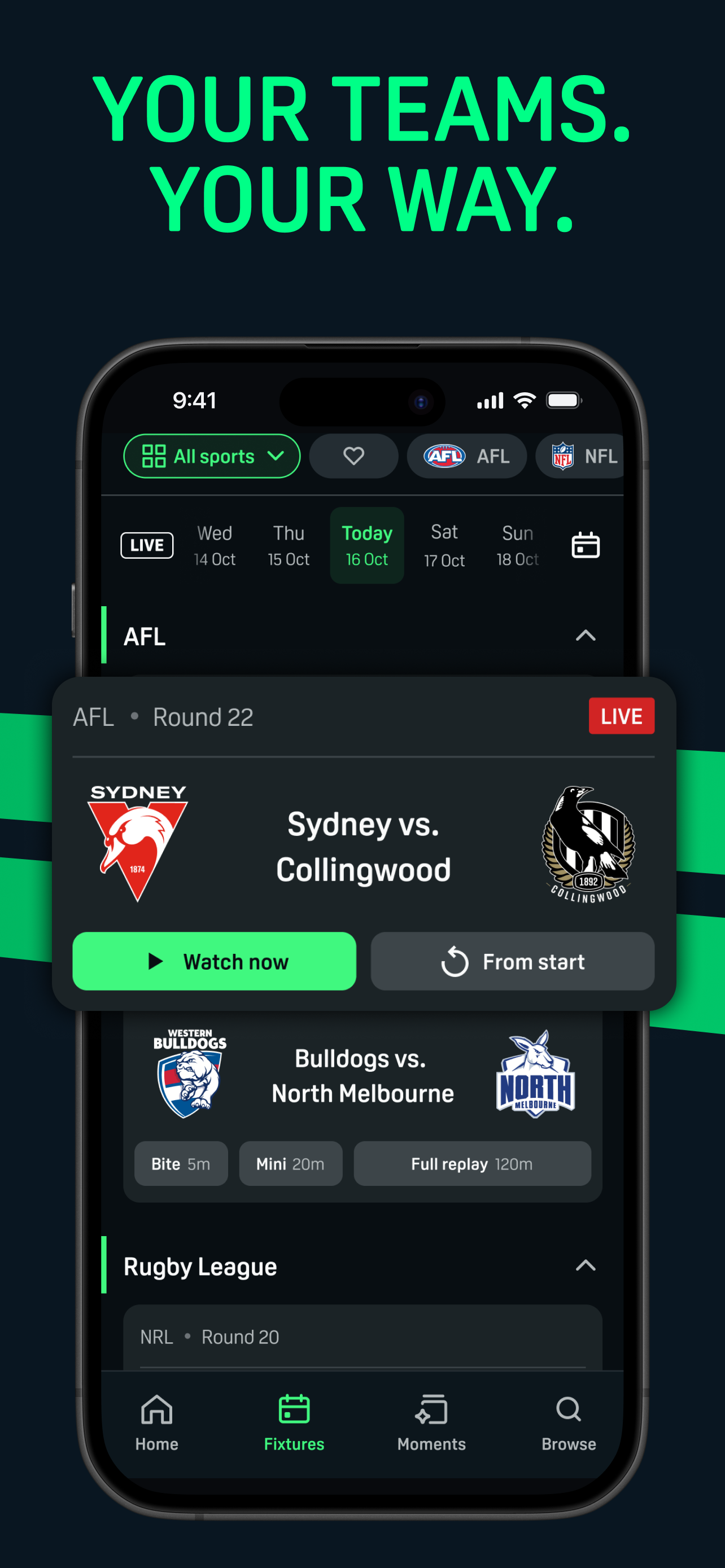 Kayo Sports screenshot 5