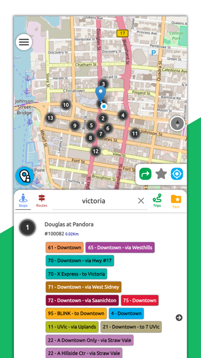 Screenshot 1 of Victoria Transit BC App