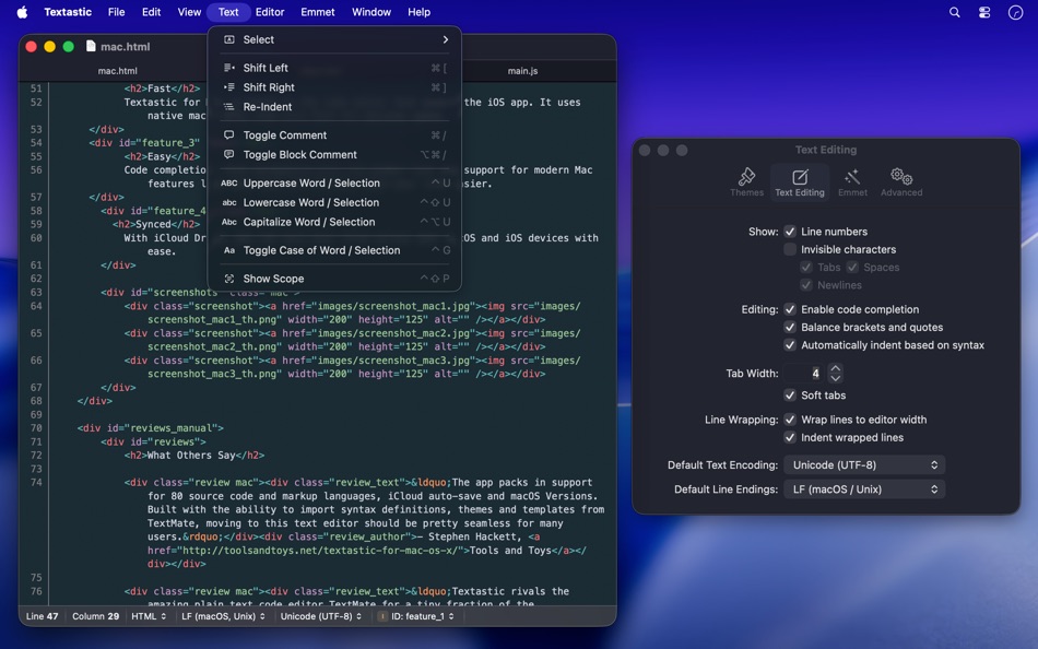 #1. Textastic (macOS) 게시자: Alexander Blach