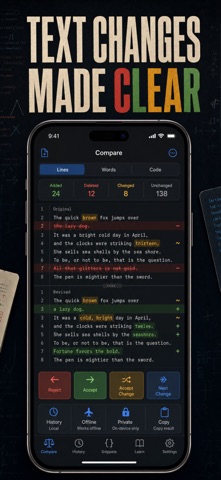 文本对比 代码差异检查器 行级合并工具 screenshot