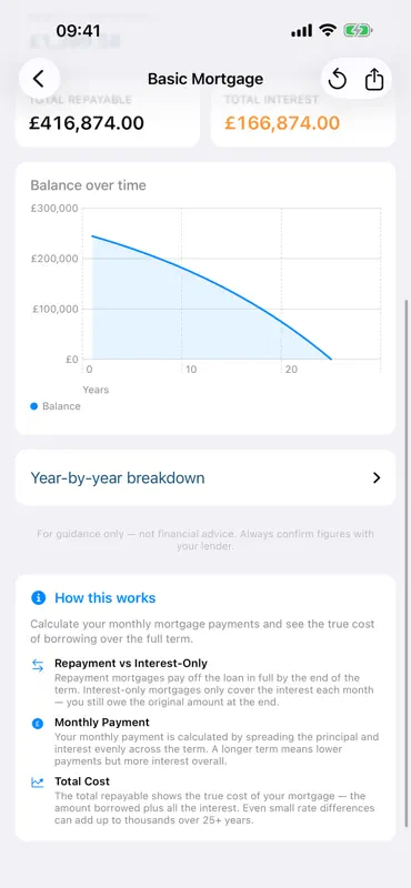 Mortgage & Stamp Calc. (UK) screenshot 5 of 8